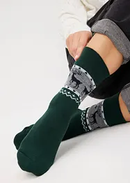 Lot de 4 paires de chaussettes thermiques unisexes, bonprix