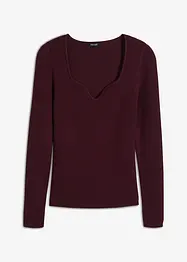 Pull à encolure cœur, bonprix