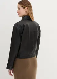 Blouson en cuir nappa d'agneau, bonprix