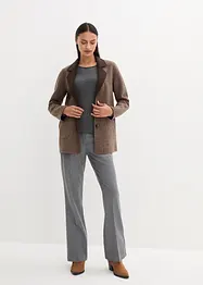Blazer réversible en laine avec motif Prince de Galles, bonprix