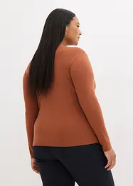 Pull avec un décolleté ondulé, bonprix