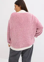 Pull rayé avec col montant, bonprix