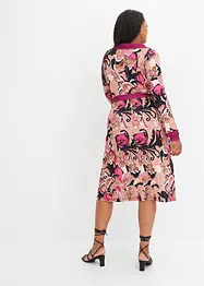 Robe midi avec lien à nouer, bonprix