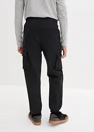Pantalon de jogging à poches cargo en coton mélangé, bonprix
