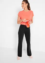 Lot de 2 pantalons de sport, bootcut, bonprix