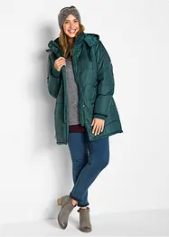 Doudoune longue à col montant et capuche, bonprix