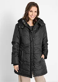 Doudoune longue à col montant et capuche, bonprix