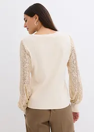 Pull avec manches à sequins, bonprix