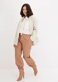 Pantalon en twill léger à taille élastiquée, bonprix