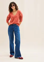 Pull en maille ajourée, bonprix