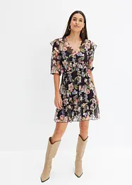 Robe imprimée en mesh, bonprix