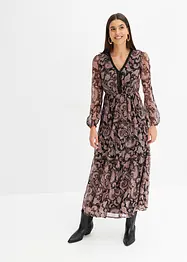 Robe longue imprimée, bonprix