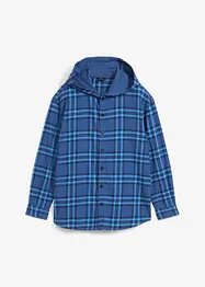 Chemise manches longues en flanelle pour garçon avec capuche, bonprix