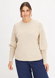 Pull à motif ajouré, bonprix