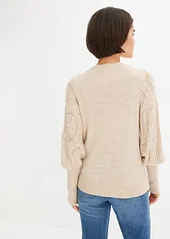 Pull à motif ajouré, bonprix