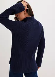 Pull col roulé en coton, bonprix