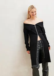 Robe côtelée à fermeture zippée, bonprix