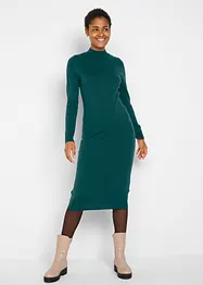 Robe en maille à col montant, bonprix