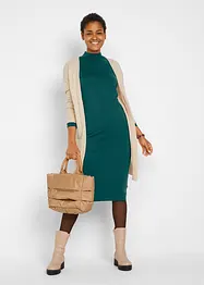 Robe en maille à col montant, bonprix