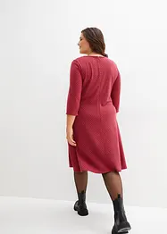 Robe en jersey milano de viscose mélangée avec motif jacquard, bonprix