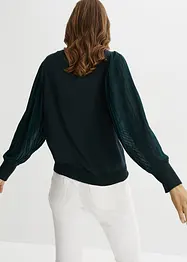 Pull fluide en fine maille de viscose mélangée, bonprix