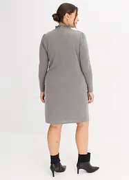 Robe en jersey chiné avec col montant, bonprix