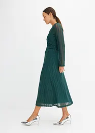 Robe midi à effet brillant, bonprix