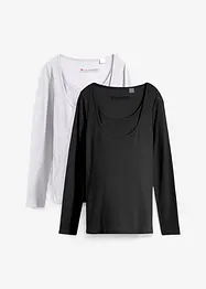 Lot de 2 T-shirts de grossesse avec fonction allaitement, bonprix