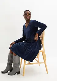 Robe courte en velours extensible, bonprix