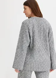 Pull oversize en maille torsadée, bonprix