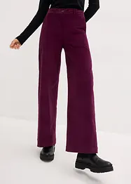 Pantalon palazzo en velours côtelé, bonprix