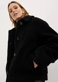 Veste en polaire Teddy doublée à col chemise, bonprix
