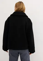 Veste en polaire Teddy doublée à col chemise, bonprix