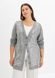 Gilet en maille avec sequins, bonprix