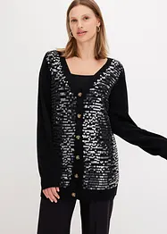 Gilet en maille avec sequins, bonprix