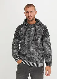 Pull à capuche et détails motard, bonprix