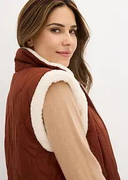 Gilet sans manches réversible en sherpa, bonprix