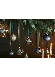 Lot de 3 boules de Noël dans des formes organiques, bonprix