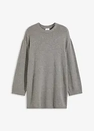 Pull long en fine maille fendu sur les côtés, bonprix