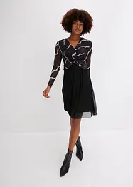 Robe midi en mesh légère avec un nœud, bonprix