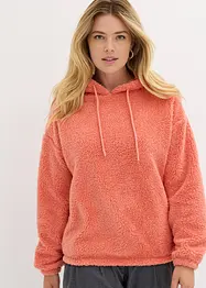 Polaire en maille peluche, avec capuche, bonprix