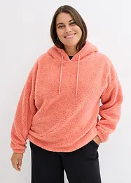 Polaire en maille peluche, avec capuche, bonprix