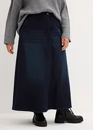 Jupe ample en jean à taille extensible, bonprix