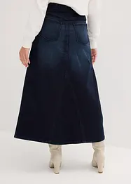 Jupe ample en jean à taille extensible, bonprix