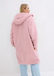 Manteau en sherpa avec capuche et poches, bonprix