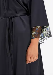 Kimono en satin avec broderie, bonprix