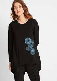 T-shirt long 100% coton, bonprix