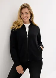 Blouson style aviateur zippé en molleton, bonprix