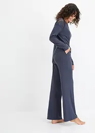 Pyjama avec jambe large et dentelle, bonprix