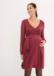 Robe de grossesse et d'allaitement en viscose avec manches en dentelle, bonprix